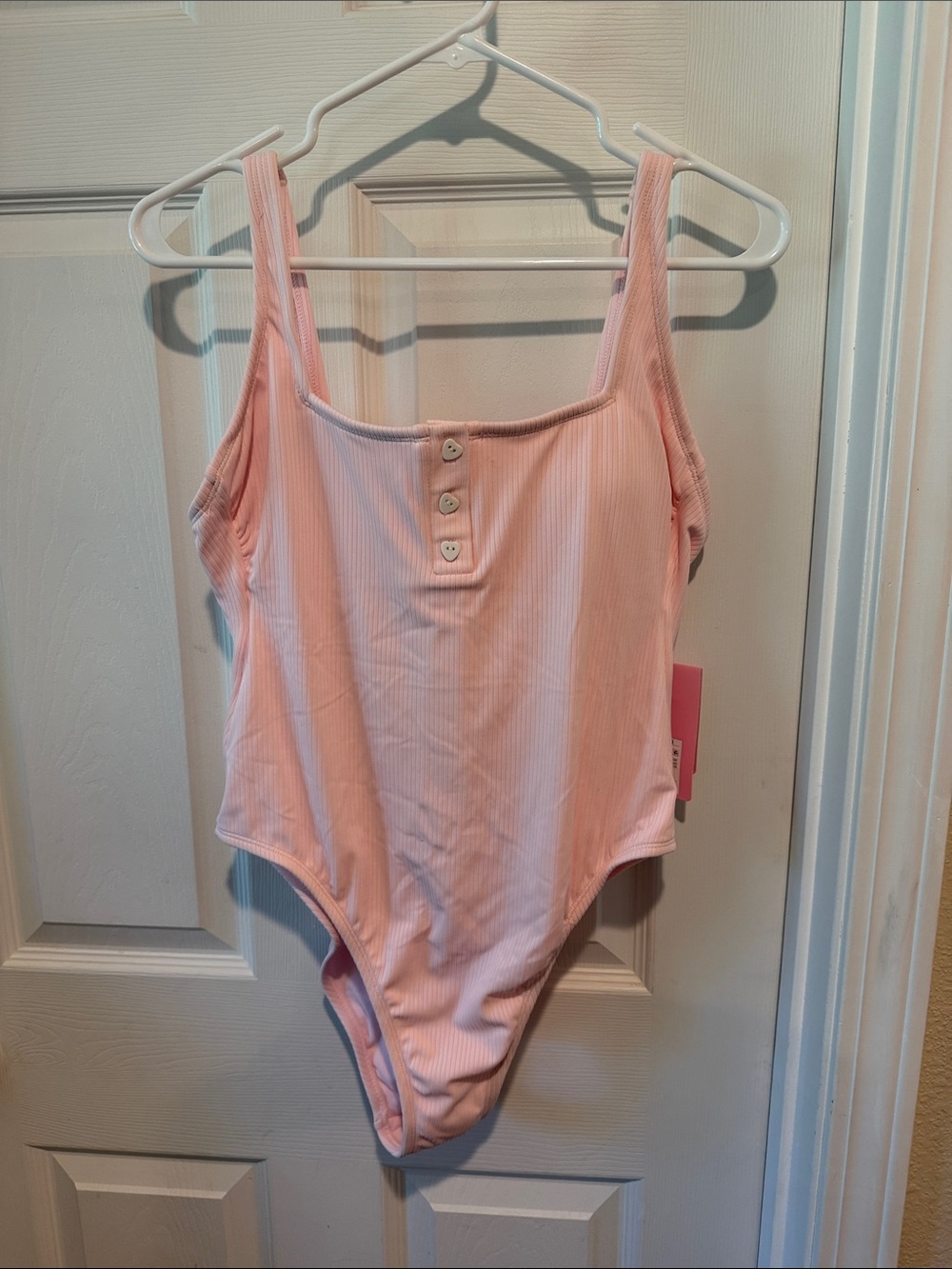 Stoney Clover Lane Pale Pink Ribbed One-Piece